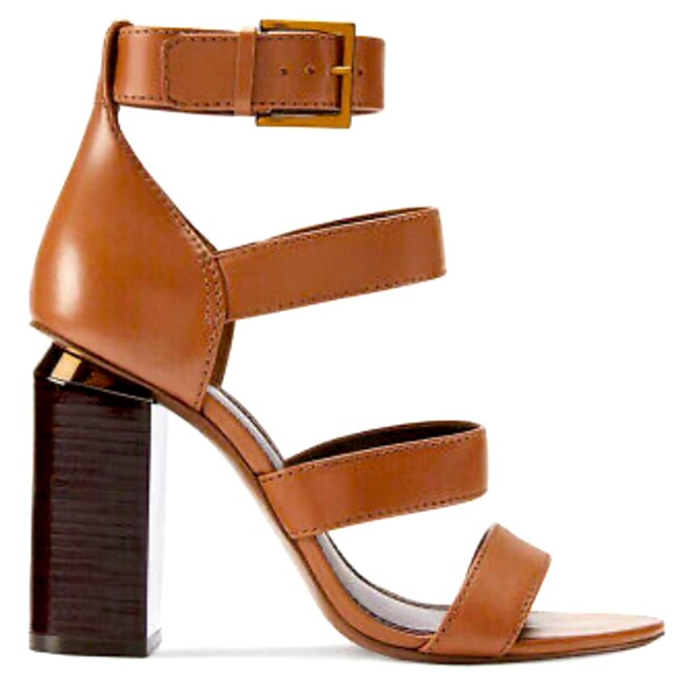 NIB TORY BURCH 8 Jones Bistro Tan Brown Leather Pump Heels Shoes